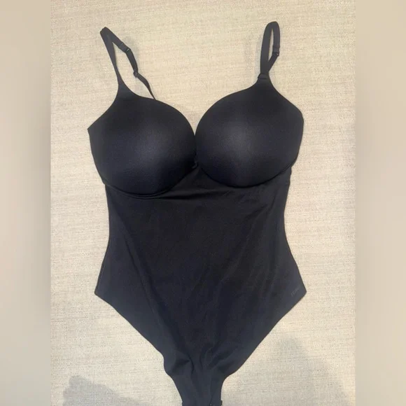 SKIMS Ultimate Body Push-Up Thong BodysuitOnyxX-Large